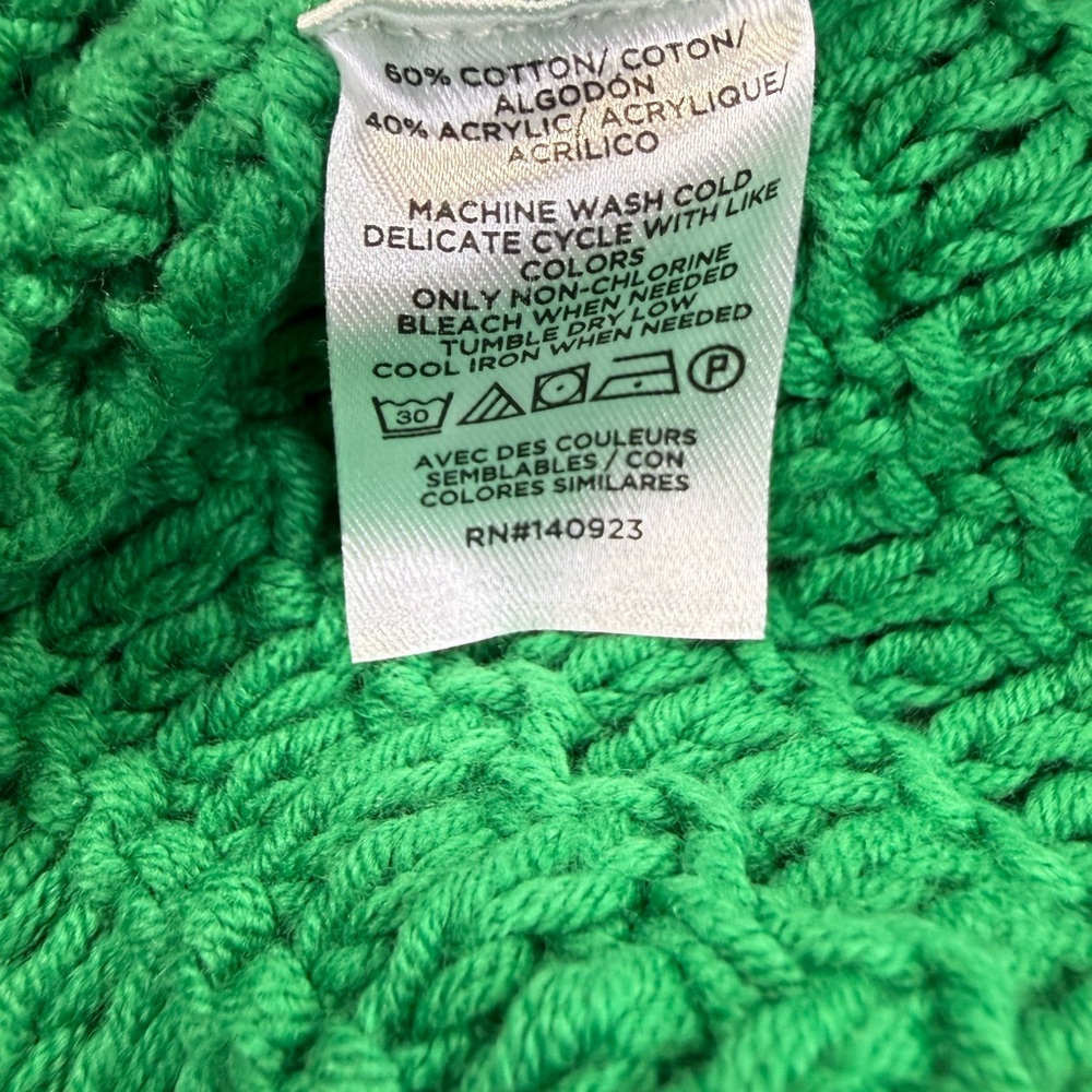 LOFT Vibrant Green Cardigan sweater jacket - Picture 7 of 7